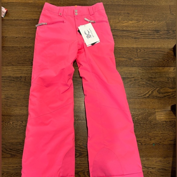 NWT Spyder Vixen Tailored Snow Pants Hot Pink - Picture 1 of 7